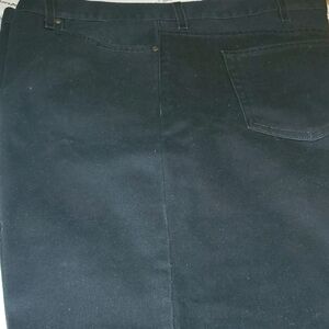 Mens George Black 48 X 30 Black Jeans Starched